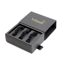 Velunni Skinny Scrunchies - Onyx Black