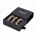 Velunni Skinny Scrunchies - Champagne Gold
