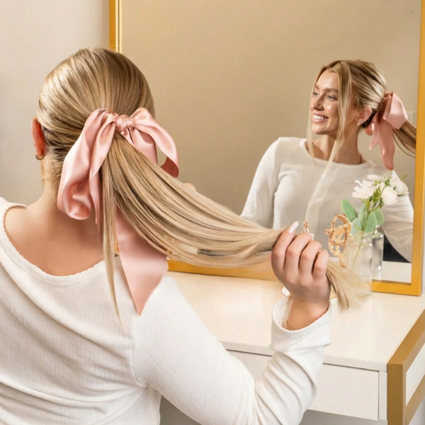 Velunni Hair Ribbon - Rose Quartz