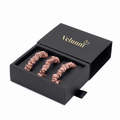 Velunni Skinny Scrunchies - Rose Quartz