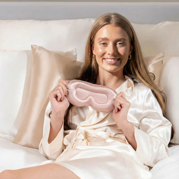 Velunni Sleep Mask - Rose Quartz - Profile